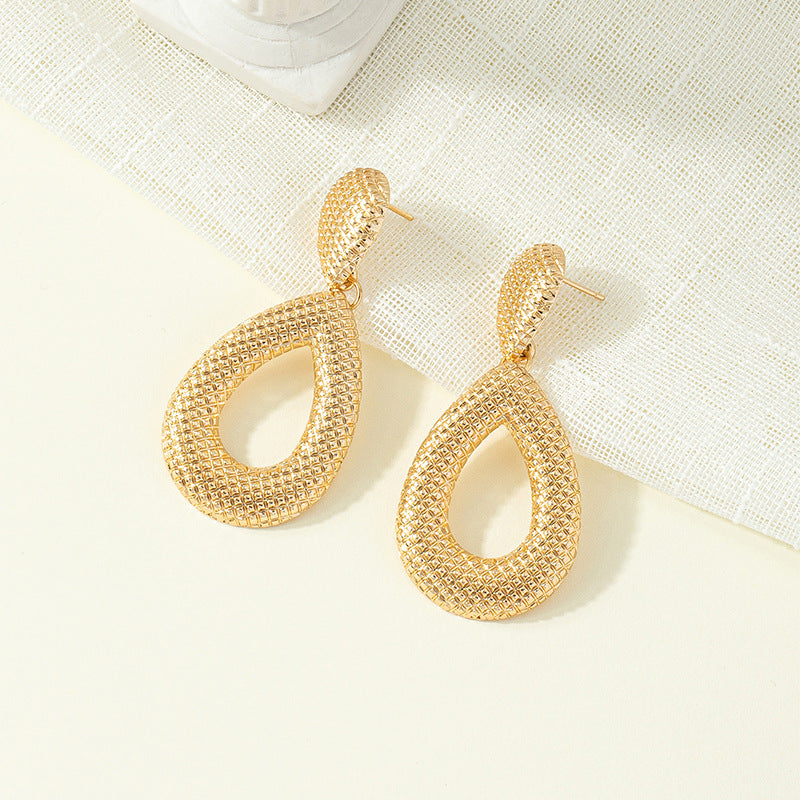 Bohemian Style Lightweight Earrings with Exaggerated Geometric Design