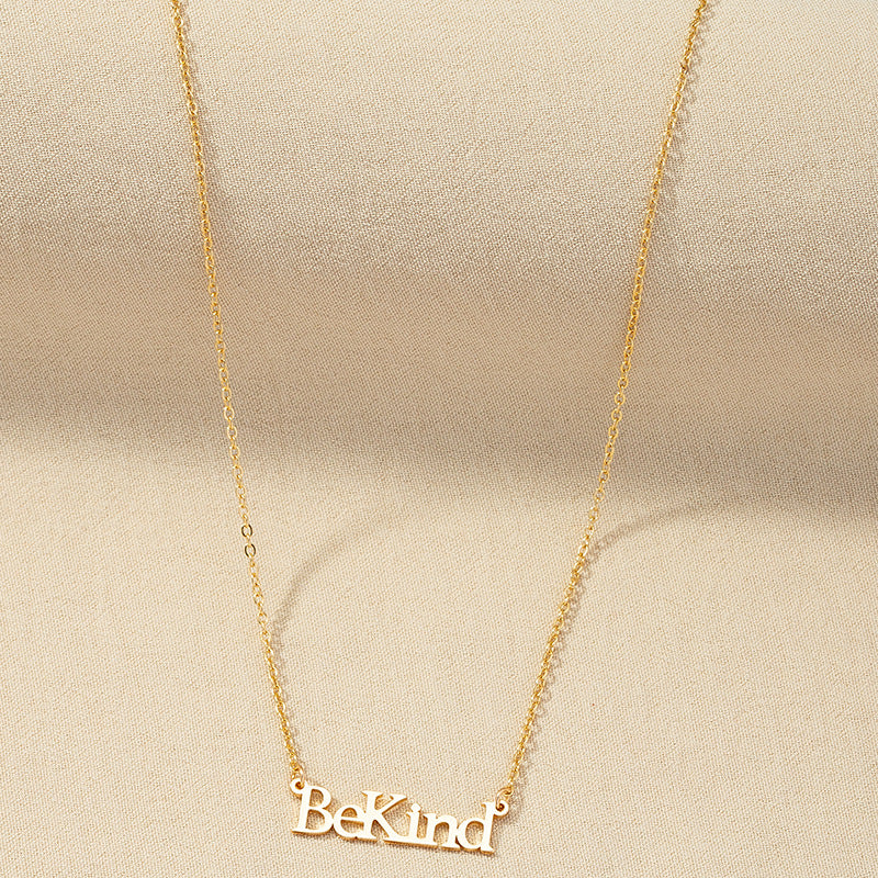 Fashionable Bekind Letter Necklace - Vienna Verve Collection