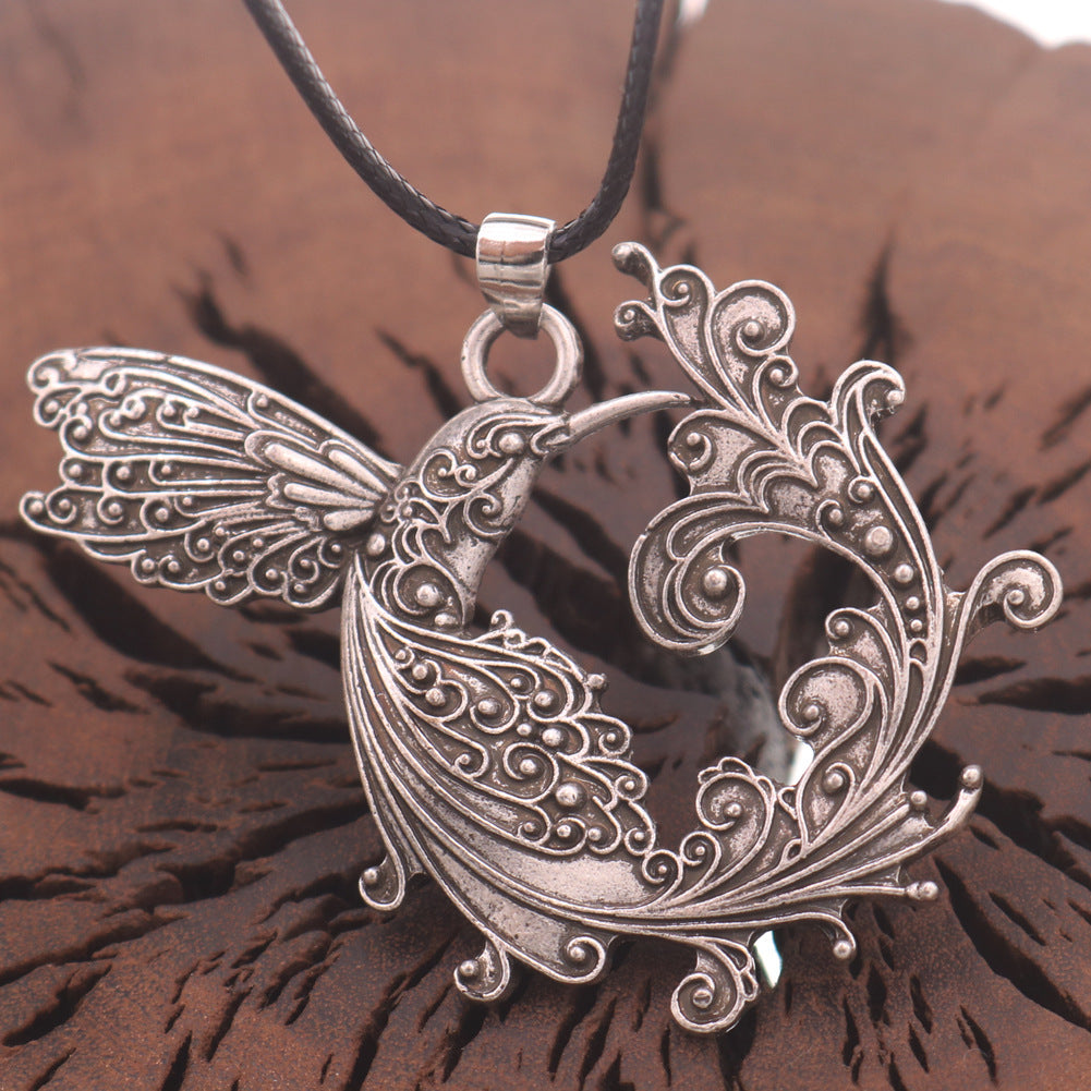 Mystical Viking Phoenix Firebird Pendant Necklace - Norse Legacy Collection