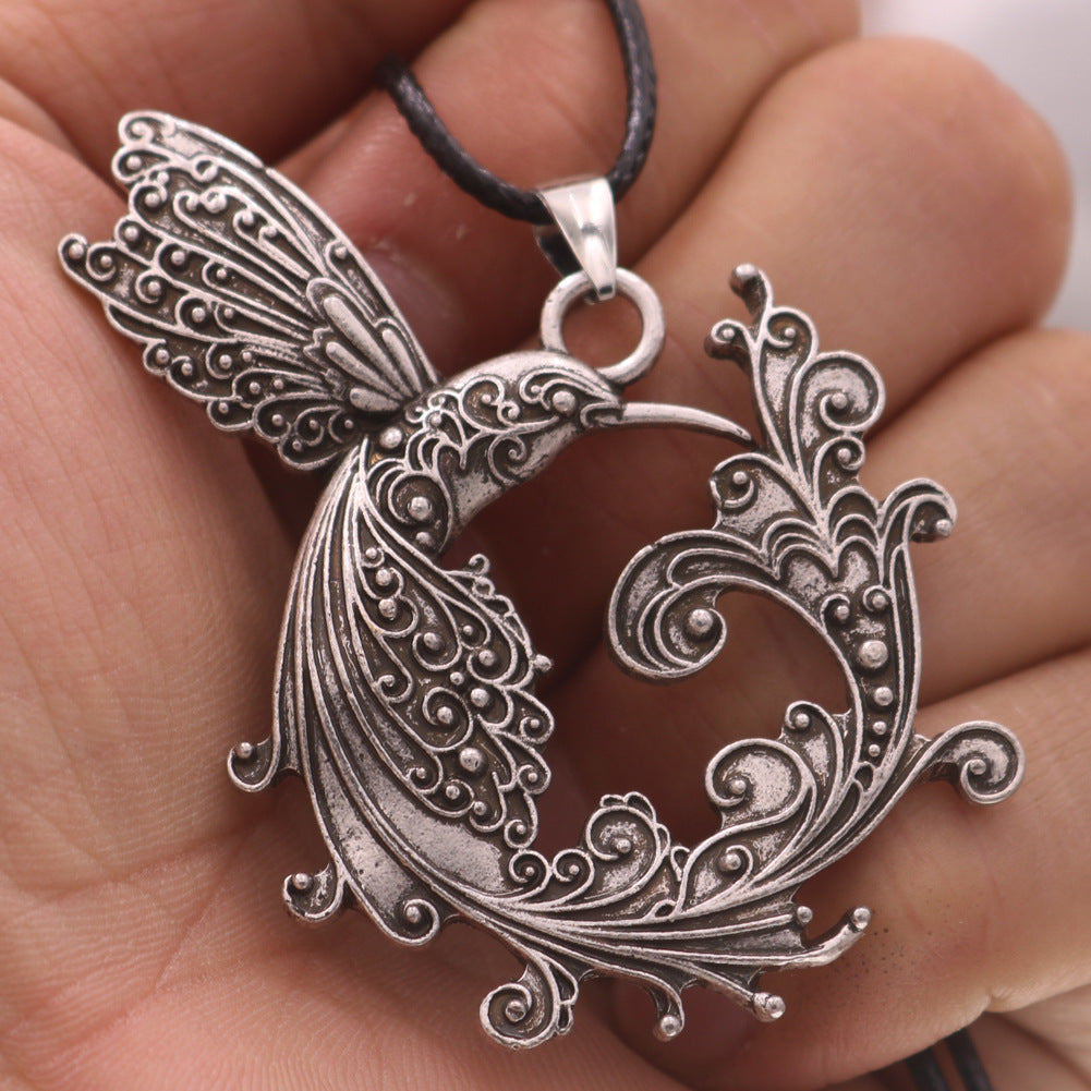 Mystical Viking Phoenix Firebird Pendant Necklace - Norse Legacy Collection