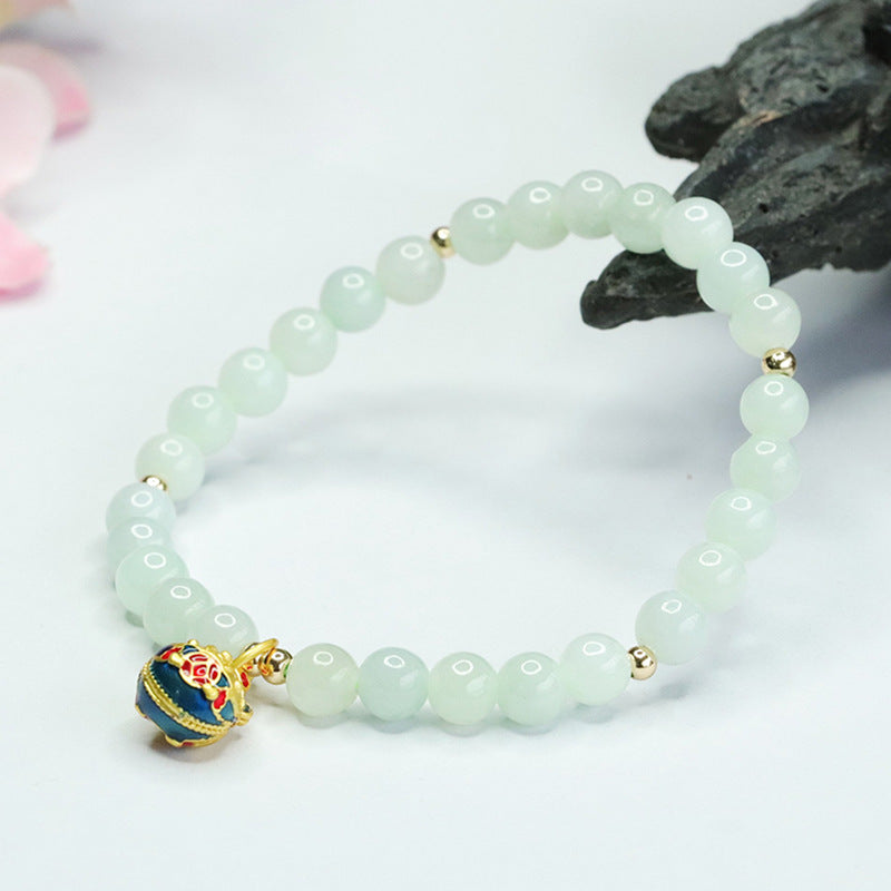 Auspicious Gold Beast Jade Bracelet