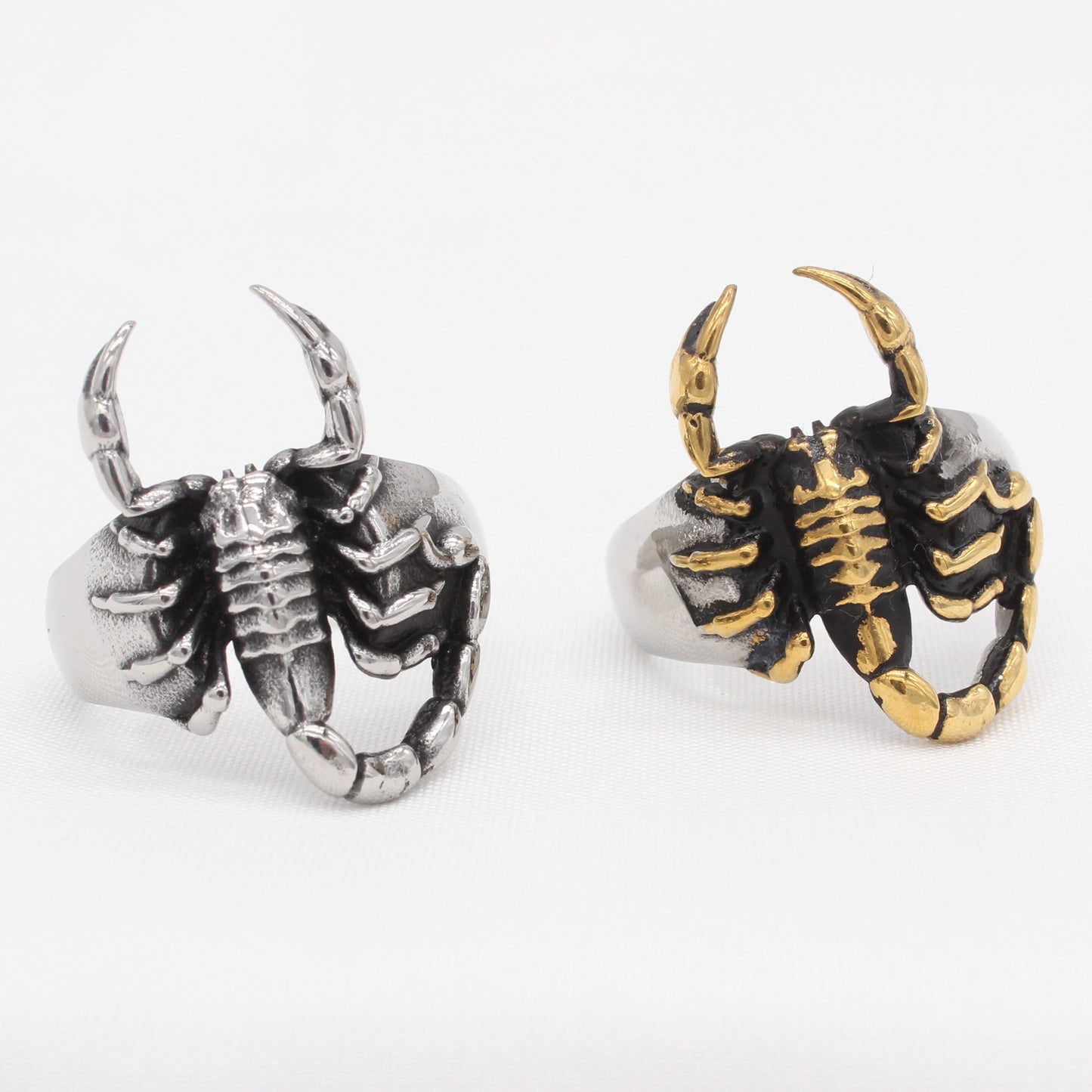 Personalized Retro Scorpion Titanium Steel Ring for Men – European and American Style, Wholesale Jewelry