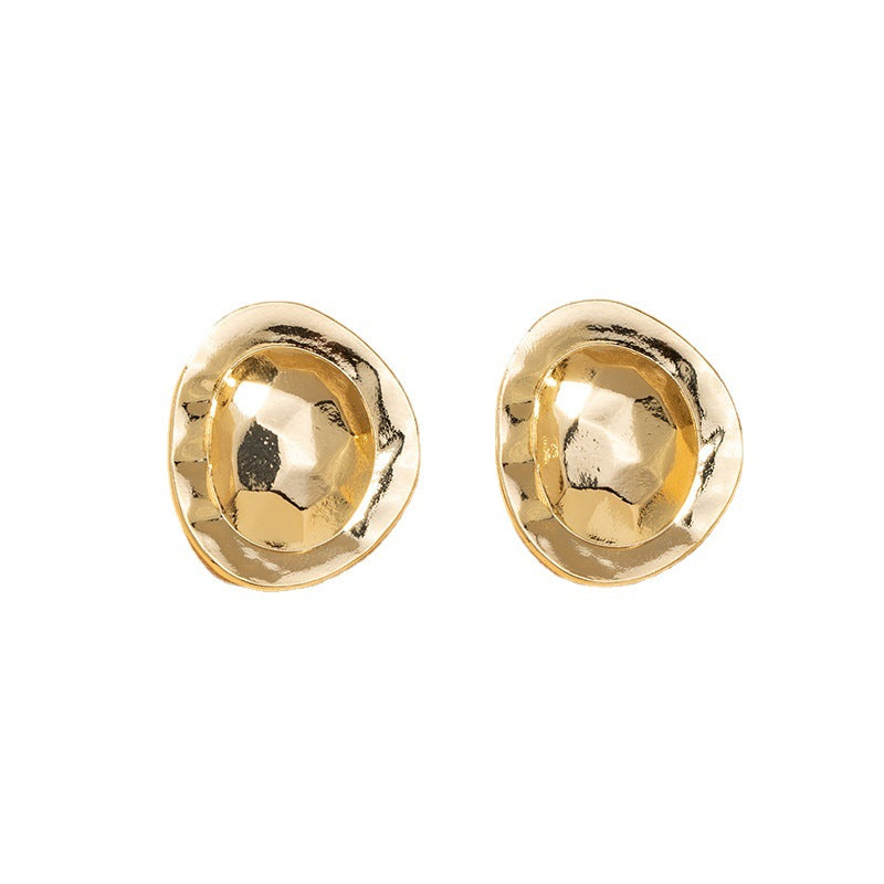 Metallic Glamour Statement Earrings - Vienna Verve Collection