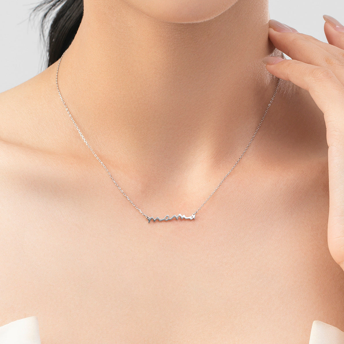 Simple Sterling Silver Clavicle Chain Necklace for Cross-border Fashion