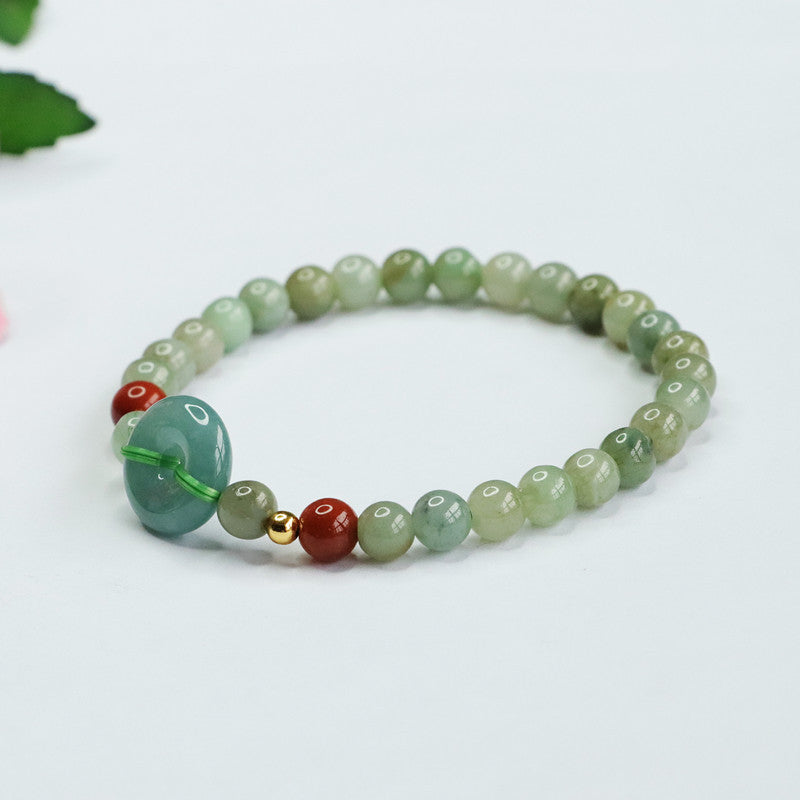 Fortune's Favor Sterling Silver Jade Bracelet