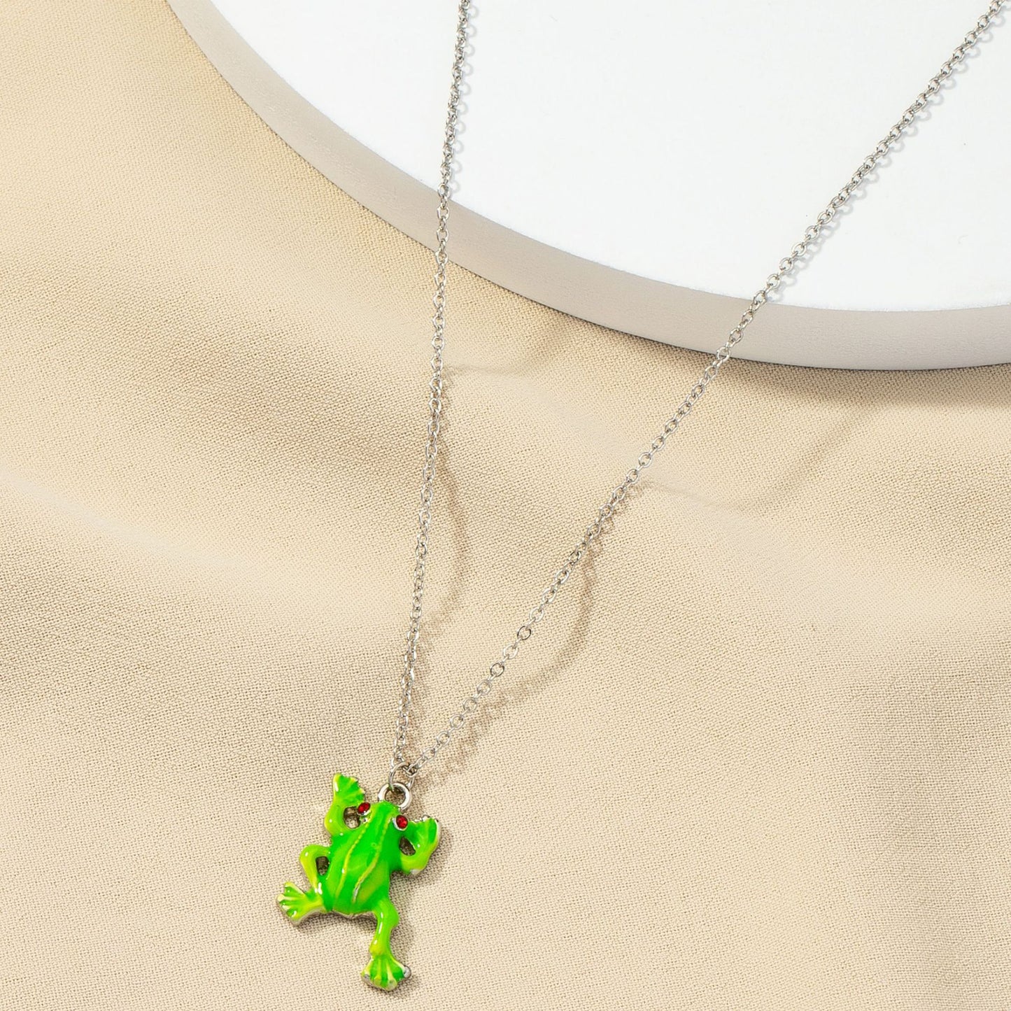 Green Frog Necklace - Vienna Verve Collection