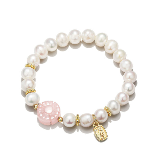 Blessed Pearl Sterling Silver Bracelet - Fortune's Favor