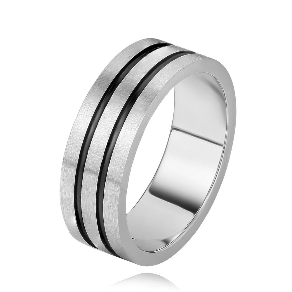 Everyday Genie Titanium Steel Men's Ring - Size 6-13