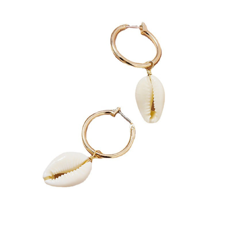 Seashell and Cross-Border Earrings Set - Vienna Verve Collection