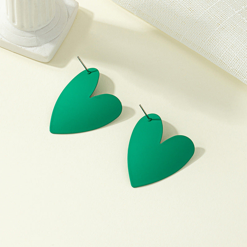 Peach Heart French Chic Earrings