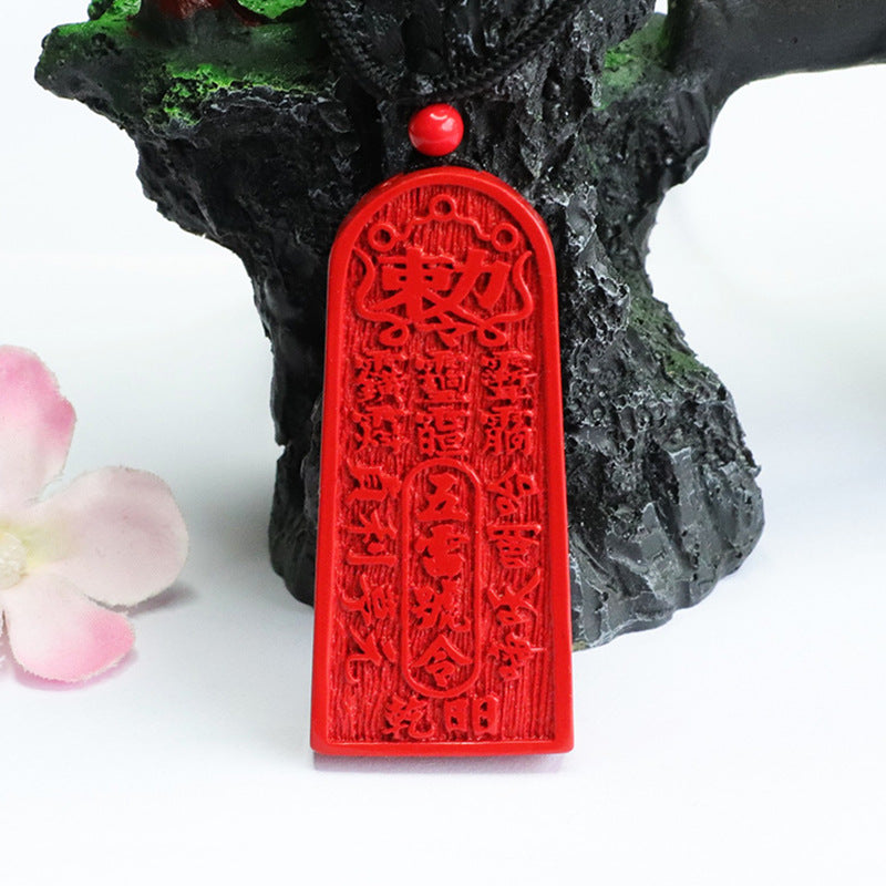 Vermilion Sand Pendant: Symbol of Strength and Prosperity