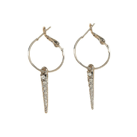 Exaggerated Metal Texture Earrings from Vienna Verve Collection