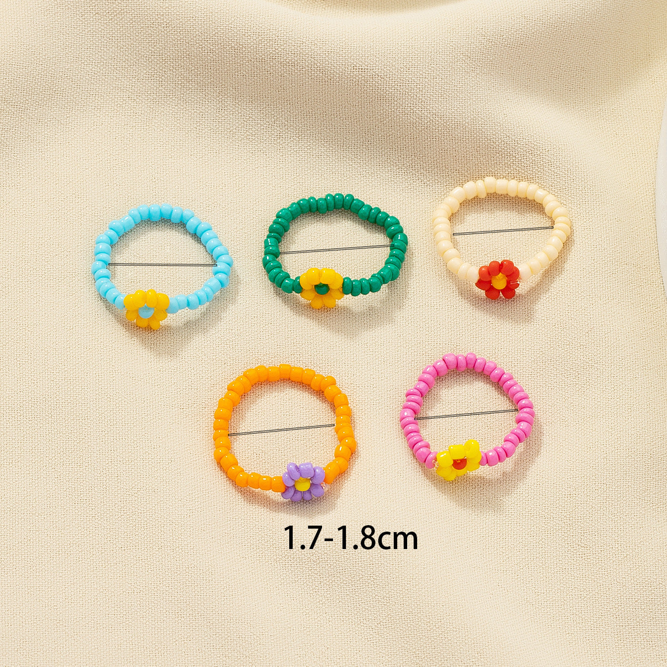 Wholesale Flower Charm Ring Set - European & American Fashion Jewelry