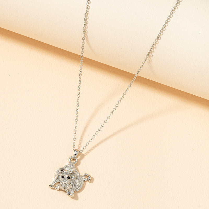 Retro Cow Pendant Necklace - Vienna Verve Collection