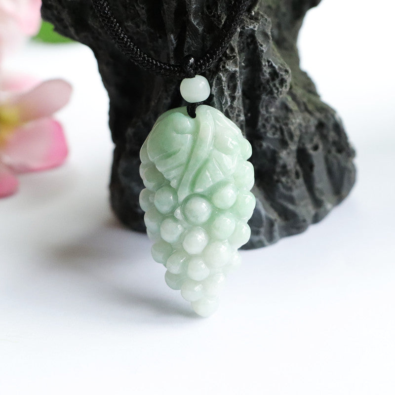 A Grade Jade Grape Pendant from Fortune's Favor Collection