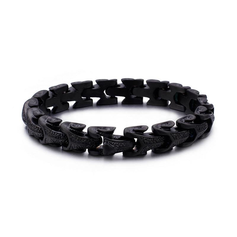 Korean-Inspired Titanium Steel Bracelet for Men, Alternative Personality Jewelry