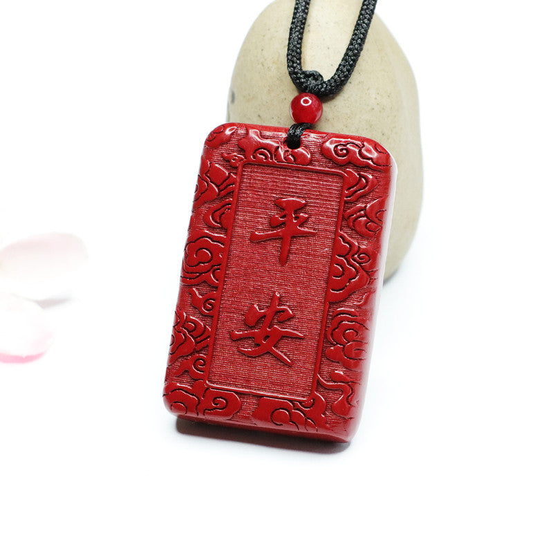 Cinnabar Pendant Protective Talisman Brand Life Safe Pendant