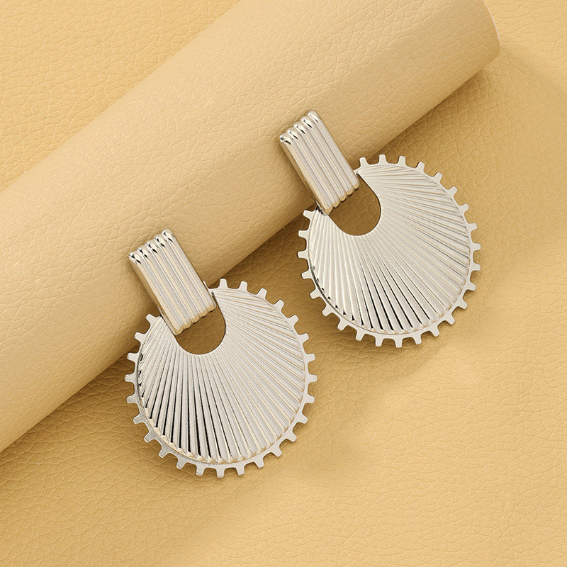 Geometric Metal Wind Earrings - Planderful Vienna Verve Collection