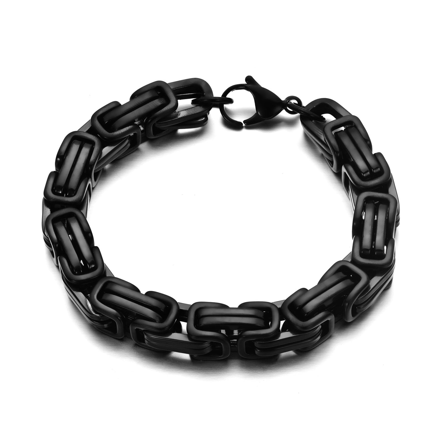 Men's Titanium Steel Urban Locomotive Bracelet - Stylish Hip-Hop Accessory