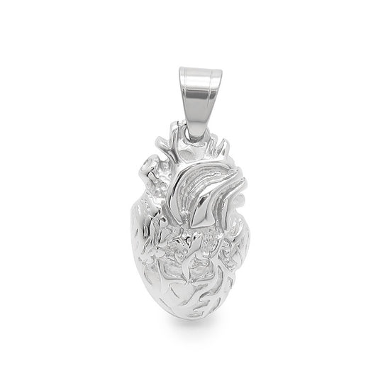 Customizable Trendy 18k Vacuum Plated Stainless Steel Men's Heart Pendant