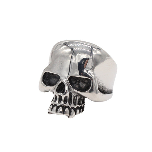 Halloween Stylish Skeleton Head Titanium Steel Ring for Men