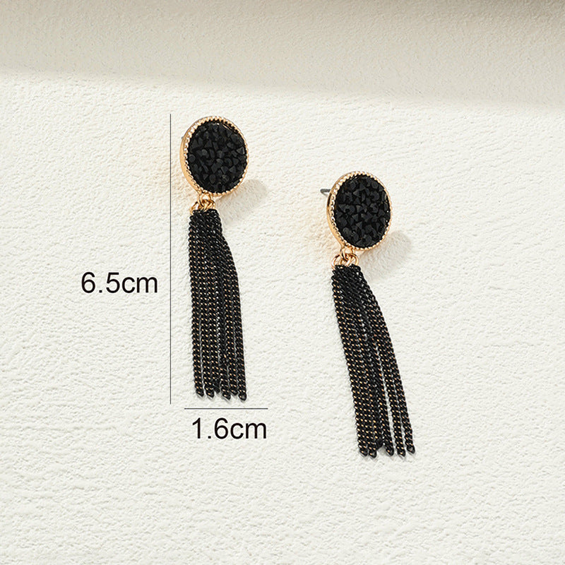 Black Tassel Earrings - Stylish, Classy, and Premium Quality Vienna Verve Design