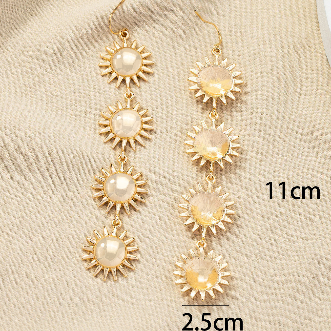 Exaggerated Sunflower Earrings - Vienna Verve Collection