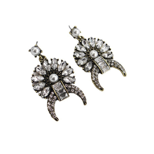 Opulent European-Inspired Retro Earrings in Vienna Verve Collection