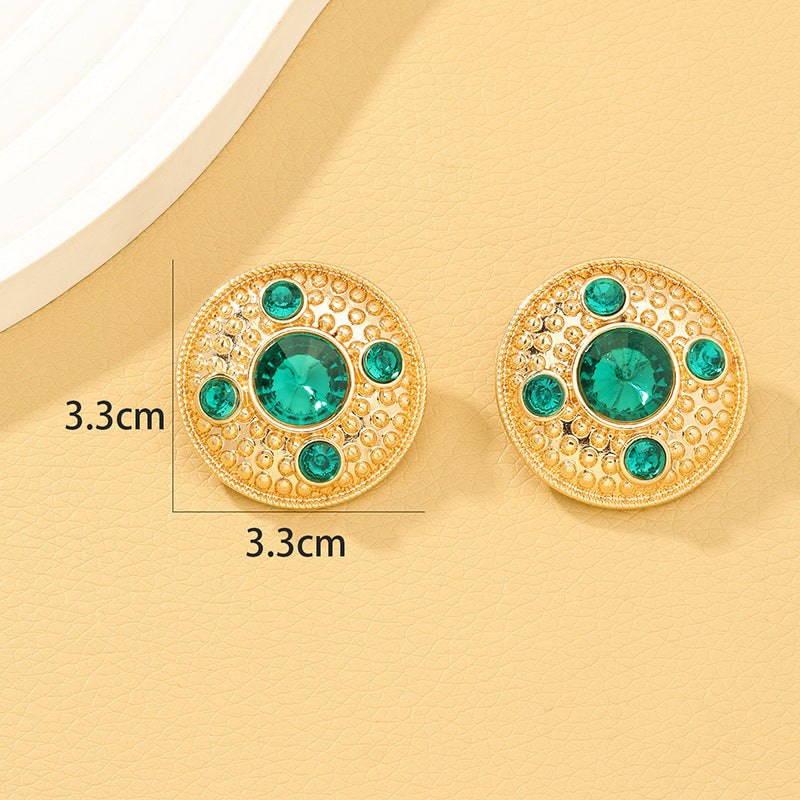 Vintage Inspired Custom Alloy Textured Earrings Set - Vienna Verve Collection