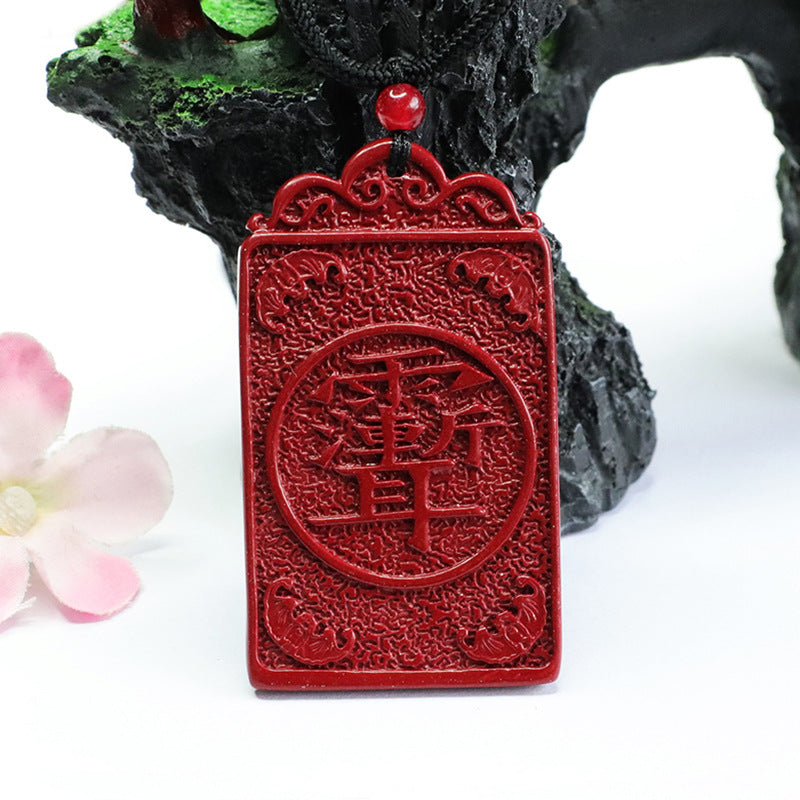 Mystical Fortune Vermilion Sand Cinnabar Pendant