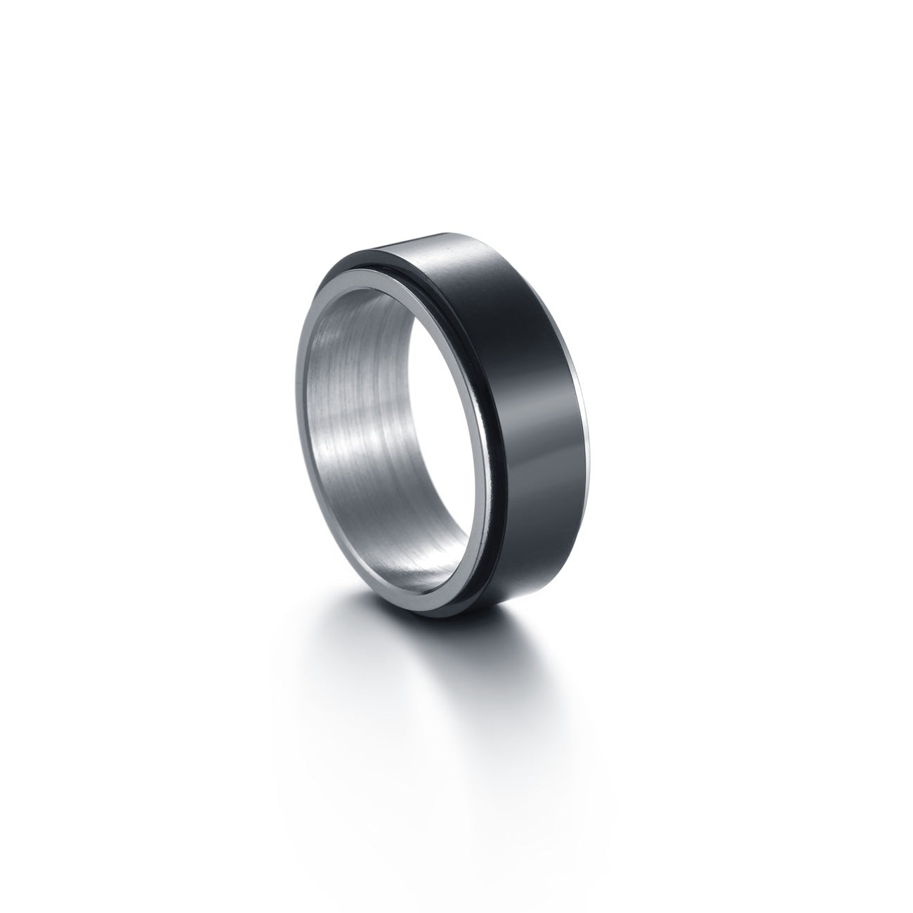 Rotating Titanium Steel Men's Ring - Wholesale Amazon Jewelry