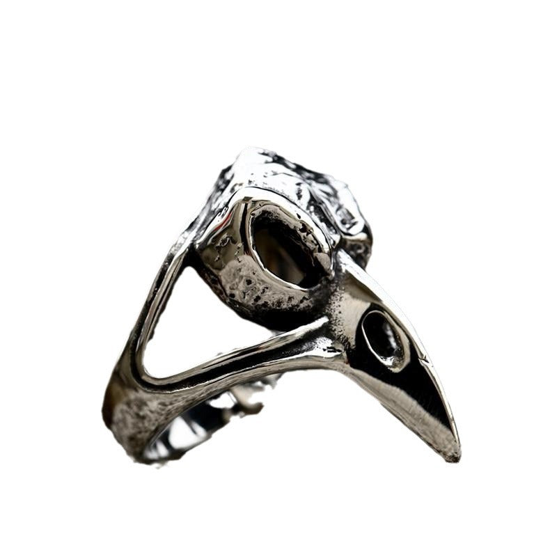 Titanium Steel Nordic Viking Raven Ring for Men - Retro Wholesale Jewelry