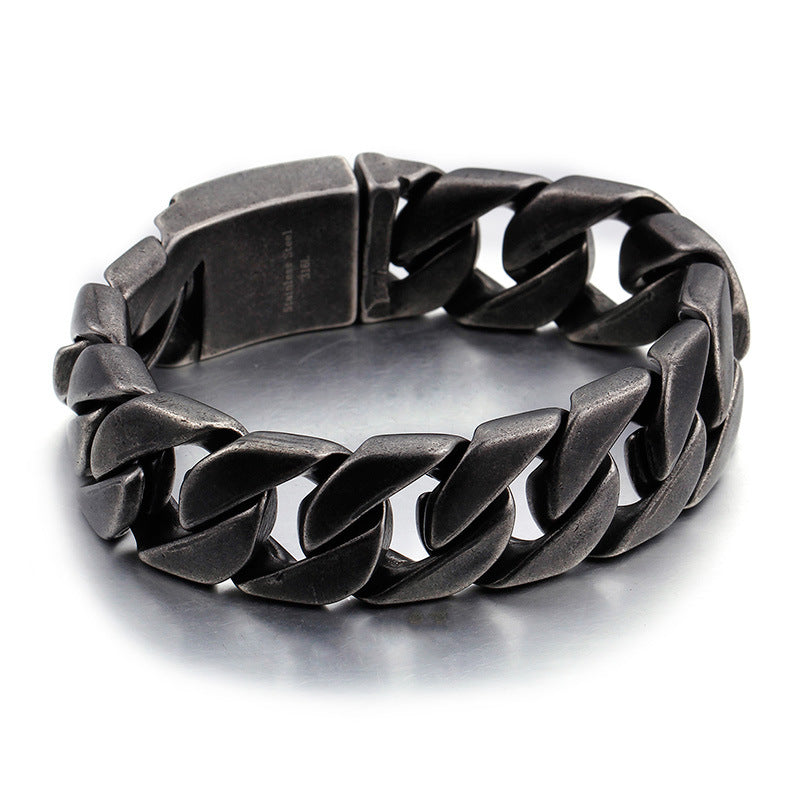 Stylish Personalized Men's Titanium Steel Bracelets for Hipsters