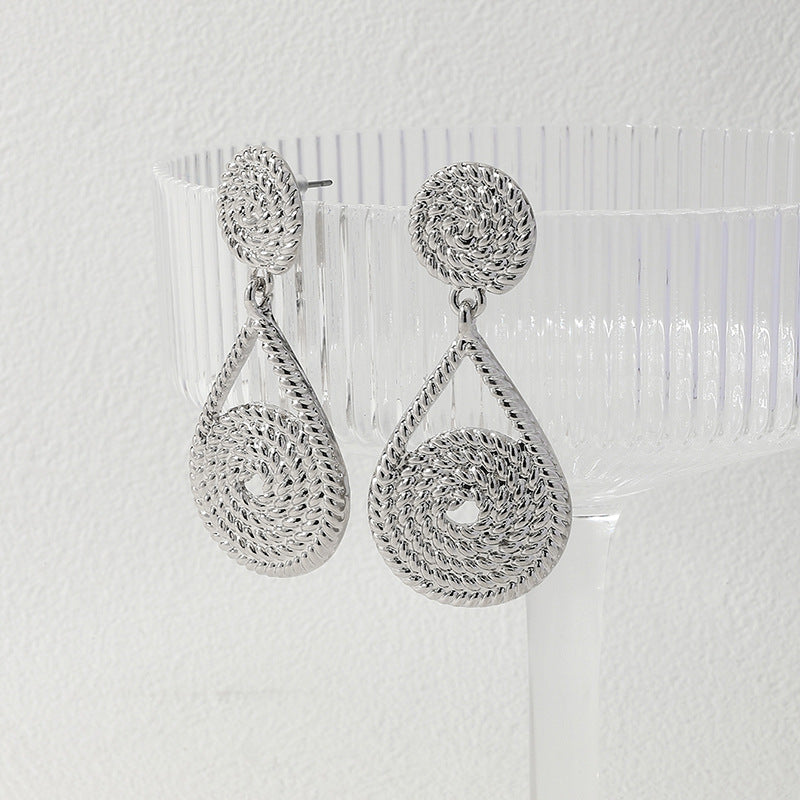 Metallic Thread Dangle Earrings - Vienna Verve Collection