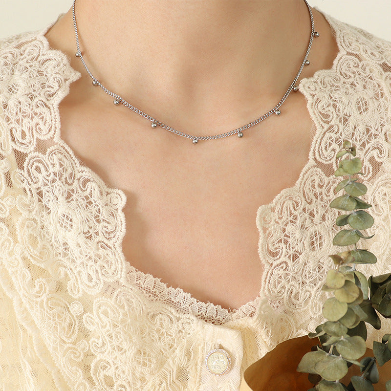 Sleek Korean Beaded Necklace for Stylish Summer Looks