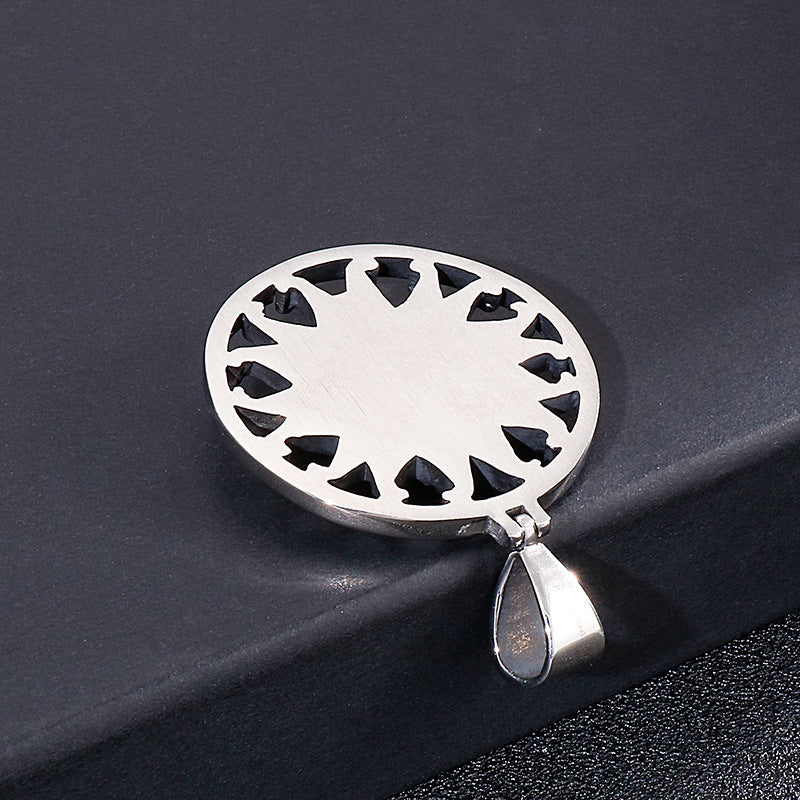 Vintage Helios Stainless Steel Men's Pendant - Retro Style