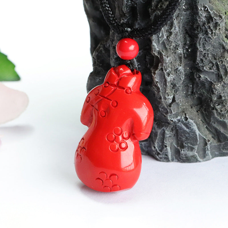 Red Sand Cheongsam Cinnabar Pendant