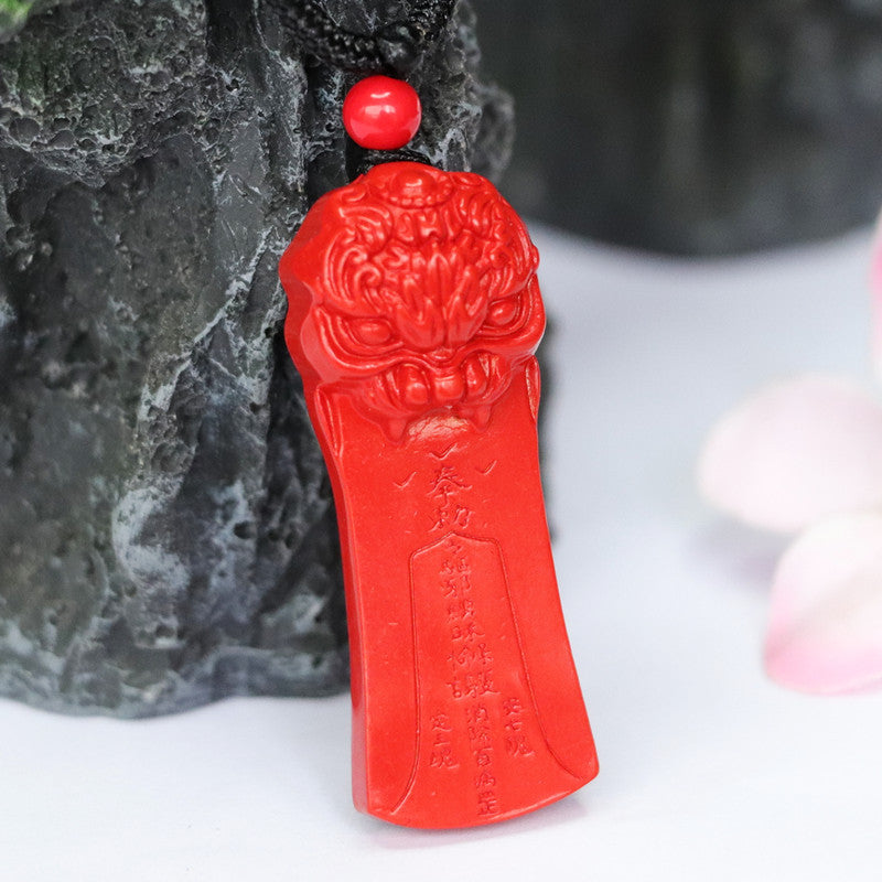 Vermilion Sand Pendant: Symbol of Prosperity and Protection