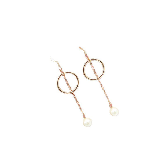 Chic Seoul Dangles: Stylish Metal Earrings - Planderful Vienna Verve Collection