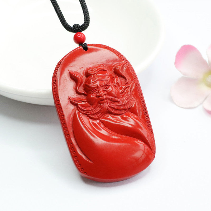 Cinnabar Ghost Hunter Zhong Kui Pendant Red Sand Pendant Jewelry