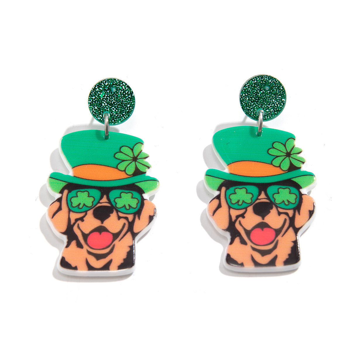 Colorful Animal Cat Earrings for Oktoberfest Beer Festival