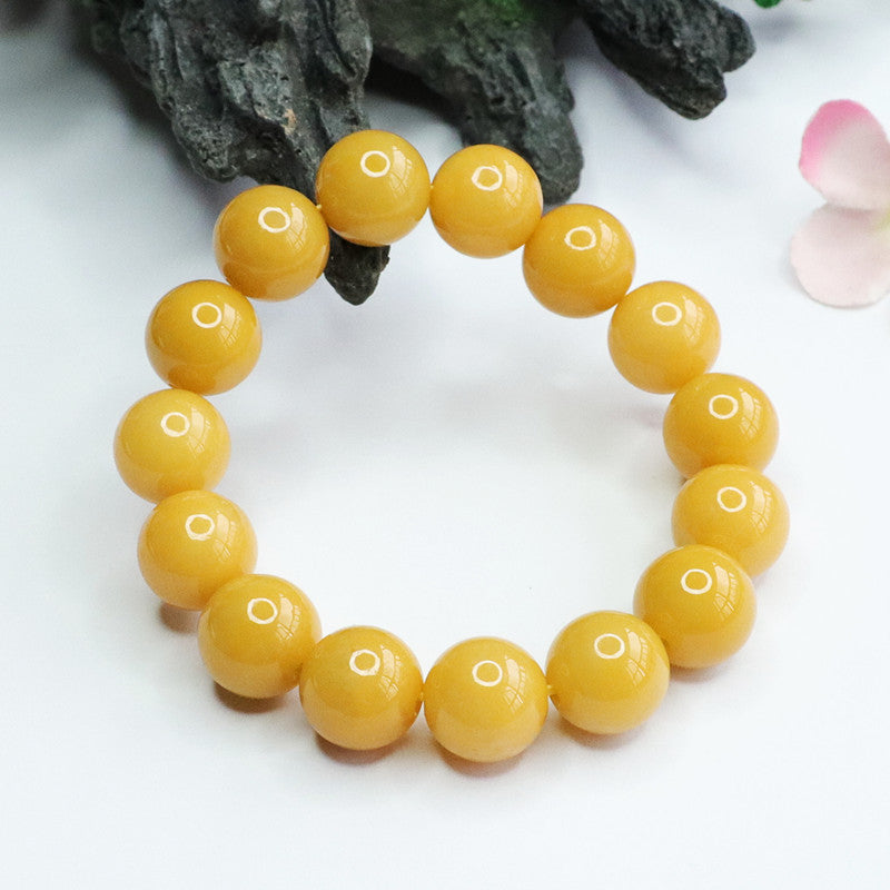 Yellow Jadeite Sterling Silver Bracelet from the Fortune's Favor Collection