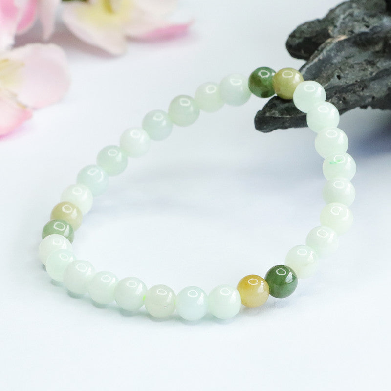 Myanmar A Goods Jade Sterling Silver Bracelet