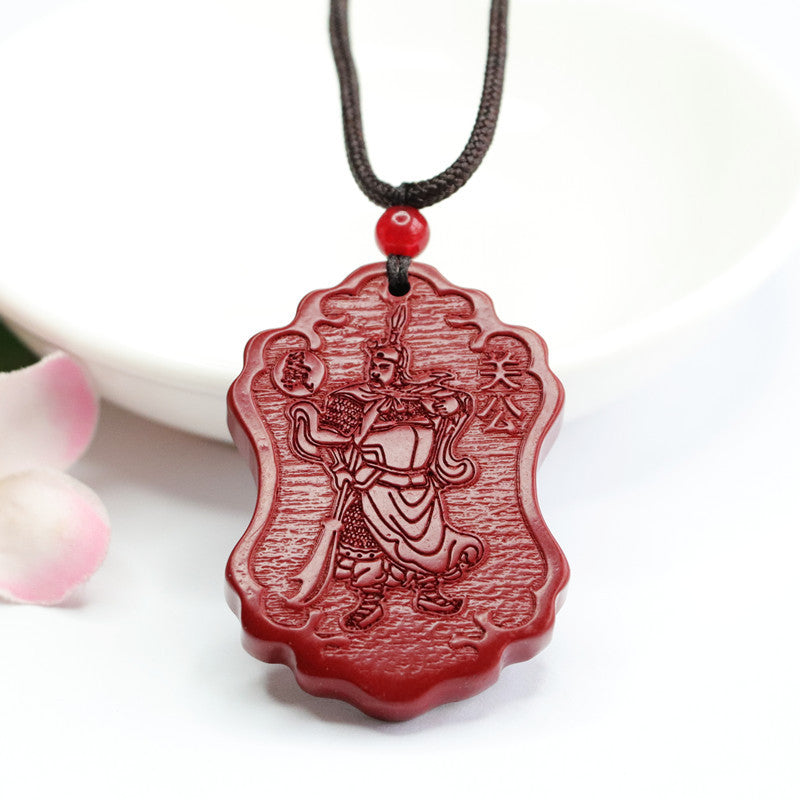 Vermilion Sand Guanyu Pendant: Purple Gold Sand Sterling Silver Pendant Jewelry