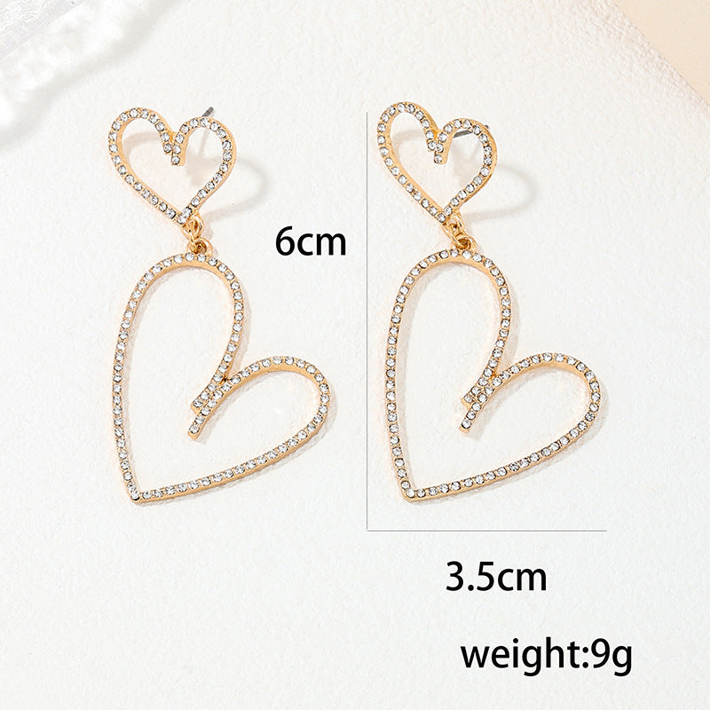 Exaggerated Love Long Ladies Earrings - Vienna Verve Collection