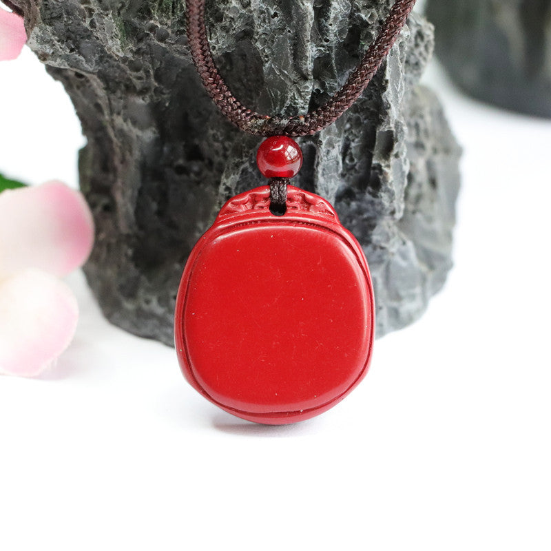 Cinnabar Pendant Purple Gold Sand Pendant