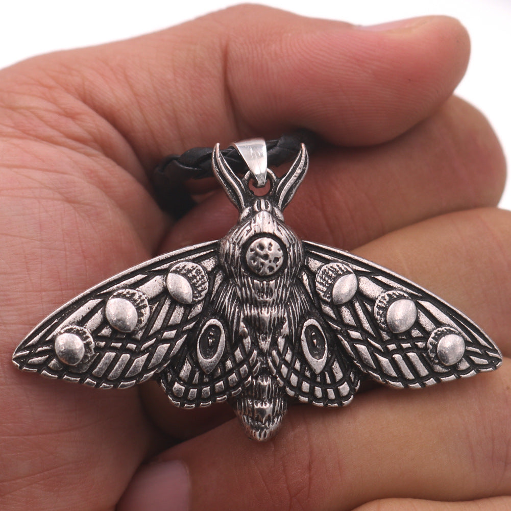 Moth Skull Gothic Men's Necklace - Norse Legacy