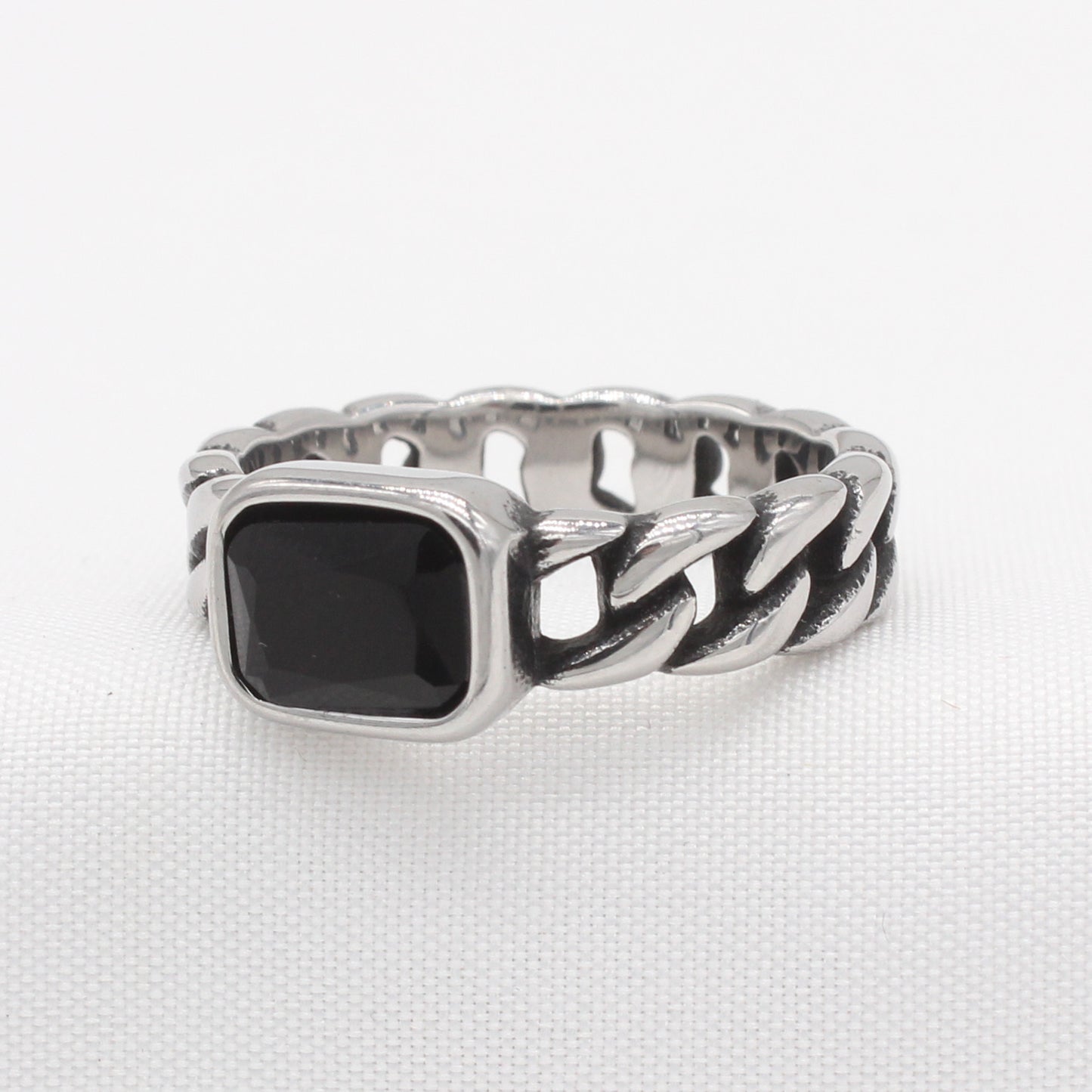 European and American Trendy Titanium Steel Chain Ring for Men and Women - Wholesale Fashion Jewelry