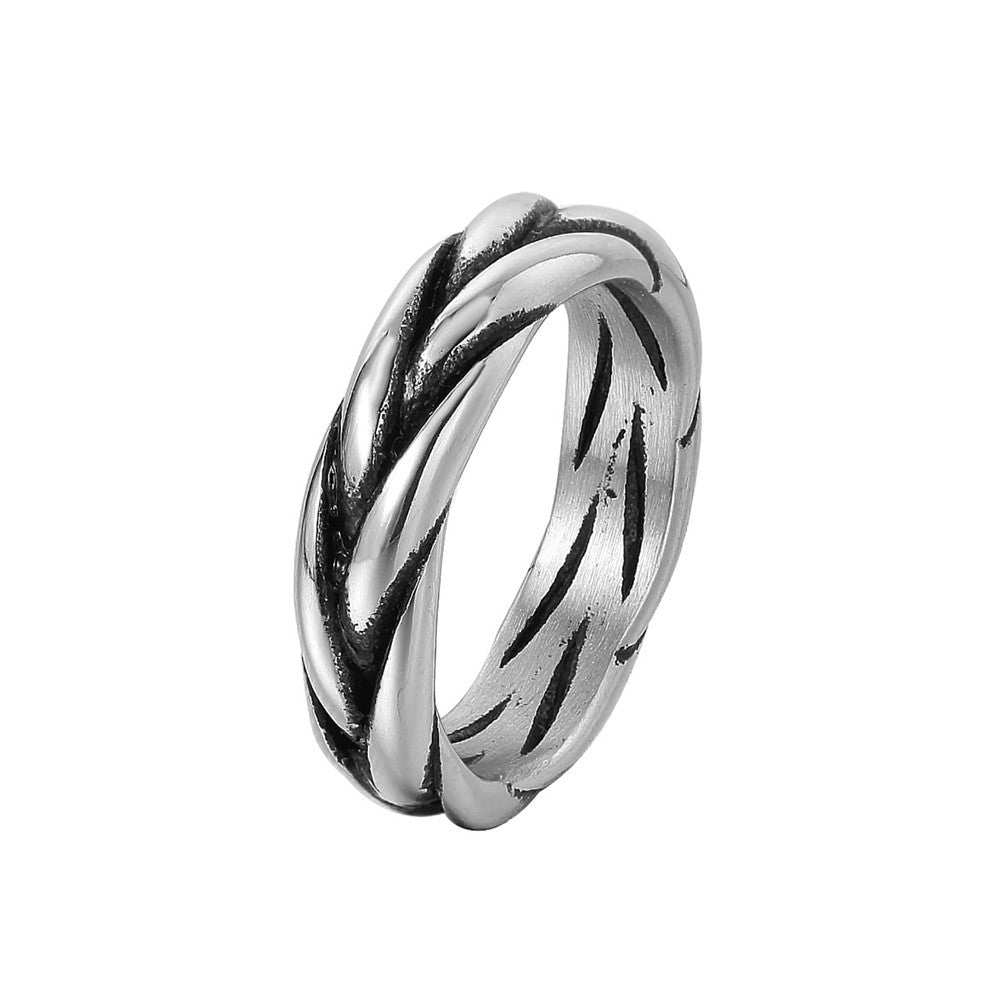 European and American Popular Stainless Steel Ring - Simple and Stylish