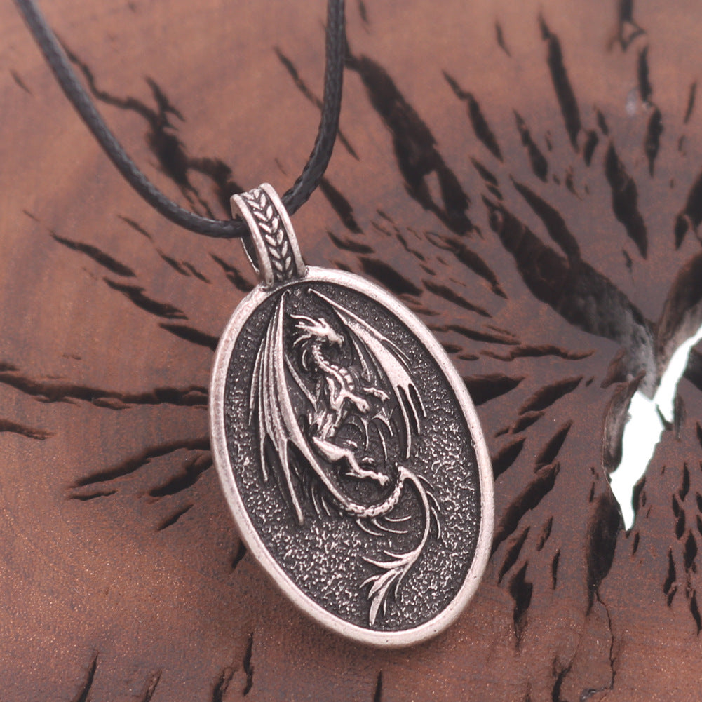 Dragon Totem Pendant Necklace - Viking Style Men's Jewelry